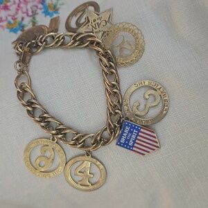 Gold Charm Bracelet with Mixed Charms
